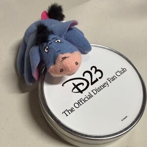 Disney McDonald’s Eeyore mini Beanie & Winnie the Pooh D23 Coasters & Tin